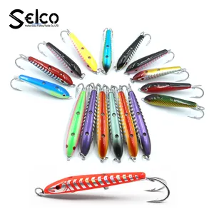 Plastic Sea Fishing Trolling Lures fishing two stainless steel hooks hard bait