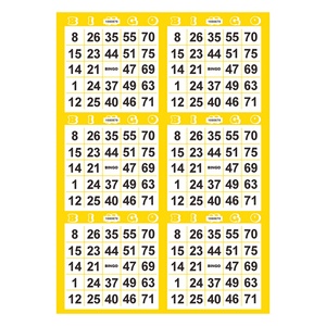 Sample Free Design Bingo Set Digital Printing Variable Data Print Bingo Card Game - Product Image 6
