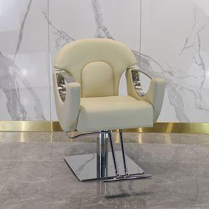 Vendre une chaise de salon de luxe, une chaise de coiffure dorée pour salon de coiffure, une chaise de barbier inclinable réglable de style stylisé - Product Image 6