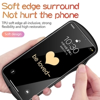 Coque de téléphone mignonne en forme de cœur ovale pour iPhone 12 11 Pro Max XS Max XR X SE 8 7 6, coque arrière en silicone miroir