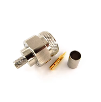 Connecteur coaxial RF étanche 50 ohms de type N mâle à sertir pour câble LMR240, pour antenne et câble électrique