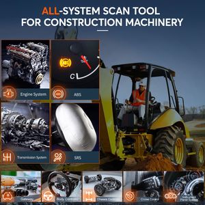 ANCEL-herramienta de diagnóstico de maquinaria de construcción para coche, escáner completo de regeneración DPF para Caterpillar <span class=keywords><strong>John</strong></span> Deere, HD3600 - Product Image 5