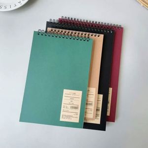 High-Value Retro Flip-Up Spiral <b>Notebook</b> Thickened Dowling Paper <b>Grid</b> Lined Printed Blank Non-Slip for College Students Exam - Product Image 2