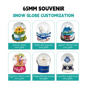 High Quality 35 45 55 65 80 100 mm Glass Crystal <strong>Snow</strong> <strong>Globe</strong> Custom Promotion Resin Snowglobe <strong>Wholesale</strong> Cartoon Movie Souvenir - Product Image 5