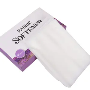 Biodegradable Naturally-Derived Fragrance Free Fabric Softener Sheet Laundry Dryer Sheets