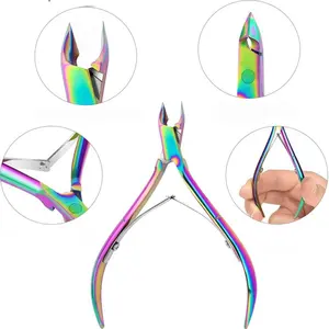 2 Pack Professionele D501 Volledige Kaak Cuticle Nipper Chrome Nail Cuticle Schaar