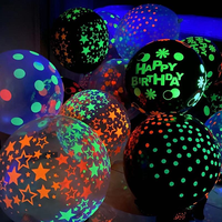 Ballon en latex rond fluorescent transparent 2,8 g avec impression personnalisée pour mariage, anniversaire, remise de diplôme, fête, décoration d'événements