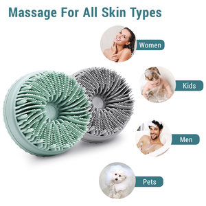 Wholesale Silicone <b>Exfoliating</b> Body Scrubber, Skincare Bath Brush, Soft Silicone Loofah for Sensitive Skin Shower <b>Scalp</b> Massager - Product Image 5