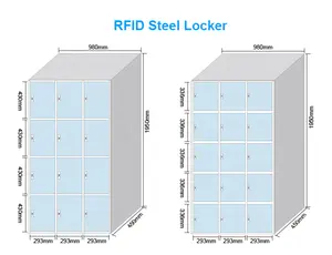 Waterpark RFID opladen locker rfid elektronische lockers zwembad locker
