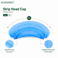 Bonnet jetable en PP non tissé avec bande élastique respirante, sans latex, pour hôpital, laboratoire, transformation alimentaire, salle blanche
