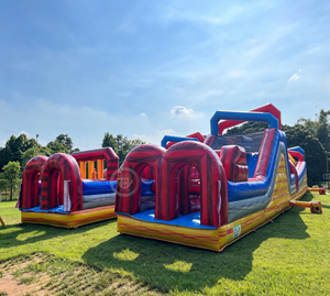 Parcours d'obstacles gonflable commercial, parcours d'obstacles gonflable avec pistolets <span class=keywords><strong>Nerf</strong></span> - Product Image 2