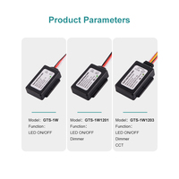 GTS-1W Single Touch Sensor Control 12V 60W 5A LED Mirror Gradateur Commutateurs inductifs Nouvelle Génération Solution d'éclairage