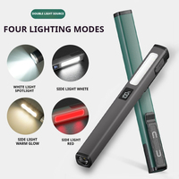 Lampe torche stylo rechargeable personnalisable avec lumière latérale COB, chargement USB, lampe torche portable pour réparation automobile, camping, urgence