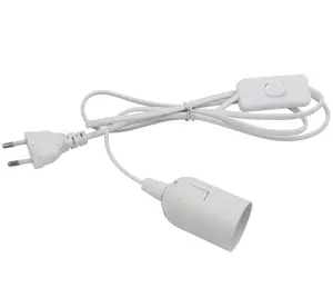 Non-standard 0.5 wire 303 switch + E27 bare lamp head with EU/US Plug lamp Socket Lamps Accessories