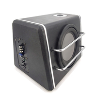 Caisson de basses amplifié pour voiture de 8 pouces avec tweeter intégré, caisson de basses actif pour voiture, bobine simple, haut-parleurs audio, caisson de basses