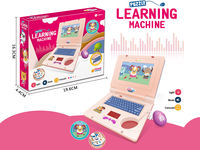 Juguete Educativo para Niños, Computadora Portátil de Aprendizaje Temprano con Teclado y Pantalla LED, Juguete de Simulación de Computadora para Niños