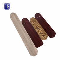 Ventilateur de plafond GuangHua avec lumière, pales en bois décoratives à grain fin pour l'intérieur de la maison, esthétique assortie