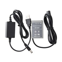 Batería simulada Olympus + Cable de refuerzo USB para cámara Olympus de la serie STYLUS de los años 30 A 12