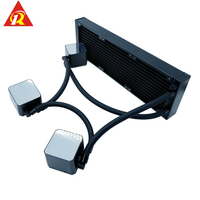 Refroidisseur d'eau pour processeur en aluminium 2510-4PIN avec caloducs en cuivre, haute qualité, faible bruit 22dBA, personnalisable