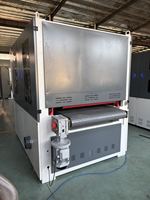 Ponceuse semi-magnétique semi-vacuée R-R1300 pour le débavurage, le rondissage des bords et le polissage des tôles métalliques, idéale pour les pièces découpées au laser