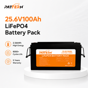 แบตเตอรี่ลิเธียมไอรอนฟอสเฟตสำหรับเก็บพลังงานแสงอาทิตย์ รุ่น PATTERN 25.6V 100Ah 200Ah 300Ah กันน้ำระดับ IP65 ใช้งานได้ 6000 รอบ LB-25.6V100 - Product Image 1