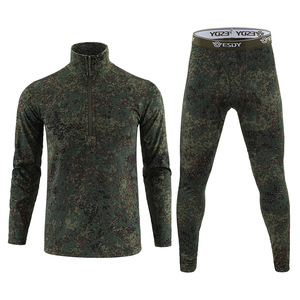 Sous-vêtements thermiques en polyester camouflage pour hommes DF ESDY 154 pour le sport, la remise en forme et l'entraînement, élastiques, résistants au froid, épaissis - Product Image 3