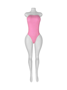 803 Nouvelle combinaison sans bretelles ajustée avec jambes amples et liens, ensemble deux pièces - Product Image 3
