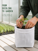 Sacs de culture souples en tissu blanc pour pépinières, semis, herbes et légumes – Vente en gros