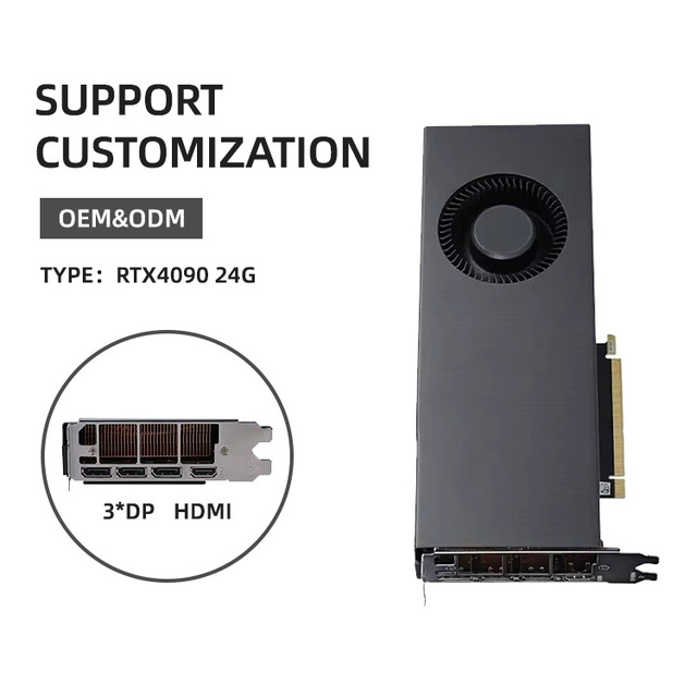New RTX 4090 Gaming Graphics Card 450W 24 GDDR6X Fan-Cooled Desktop Workstation with 3*DP 1* Output 16384 Units PCI-E 5.0