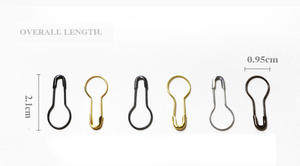 Hot Phong Cách Nhỏ Trâm <span class=keywords><strong>Tag</strong></span> Lê Hình Kim Loại Pear An Toàn Lớn Pins - Product Image 4