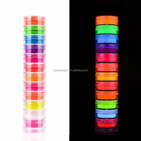 Peinture pour le visage et le corps à base d'eau, lavable, à la lumière UV, maquillage néon fluorescent, pigment personnalisé, couleur 3g, bricolage artistique