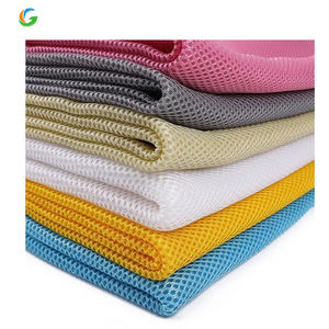 <span class=keywords><strong>Lona</strong></span> de <span class=keywords><strong>PVC</strong></span> de tela de malla de lunares 3D de 180Gsm de alta calidad y malla de poliéster para zapatos y coche para niñas - Product Image 3