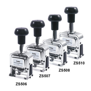 Sello de numeración de dígitos de impresión clara de acero inoxidable de garantía de calidad Foska para certificados y licencias - Product Image 2