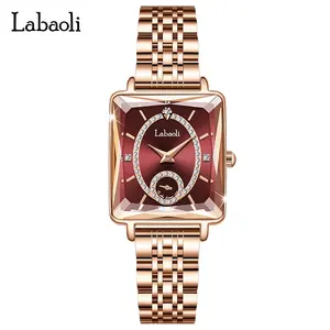 LABAOLI LA281 골든 3ATM 방수 패션 빛나는 사용자 정의 독특한 디자인 손목시계 비즈니스 여성을위한 석영 손목 시계