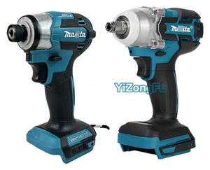 Bộ dụng cụ Makita không dây 18V Lithium-Ion: tua vít, máy mài, cờ lê tác động, máy khoan, túi dụng cụ, cờ lê ratchet, bộ dụng cụ điện Kita 18V - Product Image 5