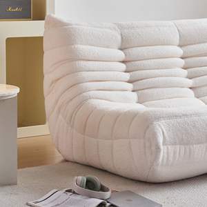 Fauteuils poufs géants confortables en éponge pour adultes, ergonomiques, blancs, en forme de chenille, tatami, poufs paresseux, <span class=keywords><strong>canapé</strong></span> <span class=keywords><strong>2</strong></span> <span class=keywords><strong>places</strong></span>, vente en gros en vrac - Product Image 5