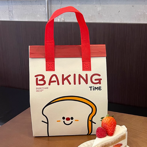 Bolsa Térmica Aislante Extra Grande de Tela No Tejida con Papel de Aluminio para Comestibles, Bolsa Térmica Reutilizable para Almacenamiento y Entrega de Alimentos - Product Image 2