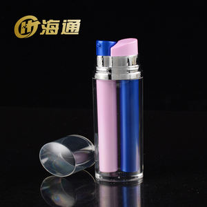 Offre Spéciale Vide Double Tube 2 En 1 Bouteille Double Chambre 30ml 50ml Multi Chambre En Plastique Cosmétique Airless Lotion <span class=keywords><strong>Pompe</strong></span> Bouteilles - Product Image 2