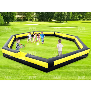 Terrain de Gaga Ball Gonflable Portable sur Mesure en Oxford – Jeu de Piscine à Balle Gonflable Amusant à Vendre – Terrain de Football Gonflable Portable - Product Image 1