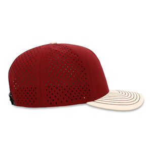 Thời Trang Không Thấm Nước 5-Panel Thêu Logo Mũ Bóng Chày Laser Cắt Lỗ Đục Hat Biểu Tượng Tùy Chỉnh Trucker Lưới Mũ - Product Image 4