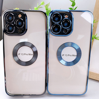 Galvanoplastie avec lentille Film CD motif Logo trou téléphone portable housse de protection pour IPhone 15 14 13 12 11 Pro Max Plus étui
