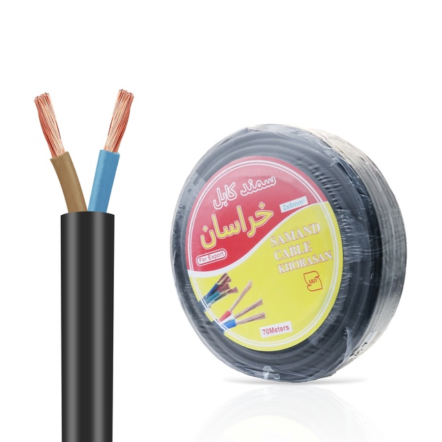 Electrical Cable Manufacturer 2x6MM 70 Meters Wiring ELECTRIC Samand CABLE Khorasan