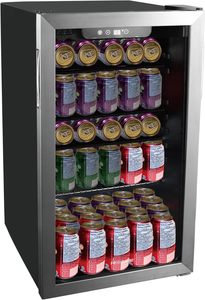 ตู้เย็นขนาดเล็ก FridgeChina 98 ลิตร สำหรับเครื่องดื่ม ประตูกระจก ควบคุมอุณหภูมิแบบดิจิตอล คอมเพรสเซอร์ สำหรับใช้ในครัวเรือน - Product Image 3