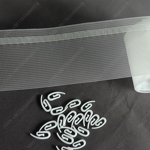 Nastro per tende in poliestere, nastro per arricciatura a pieghe, accessori per tende, nastro arricciante ad alta resistenza, <span class=keywords><strong>fascia</strong></span> bianca per arricciatura tende - Product Image 2