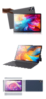 Tablette Android 14 pouces, Android 16, équipée de 4 Go de RAM et 64 Go de ROM, processeur octa-core Unisoc T7300, tablette pas chère