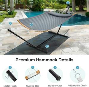 <span class=keywords><strong>Hamaca</strong></span> <span class=keywords><strong>plegable</strong></span> portátil de poliéster con soporte para jardín y camping para bebés y niños <span class=keywords><strong>hamaca</strong></span> de tela de algodón para exteriores - Product Image 4