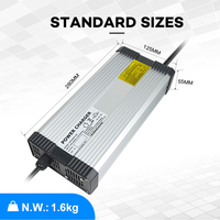 Chargeur de batterie YZPOWER 29,2 V 50 A pour batterie au lithium Lifepo4 24 V Batterie standard