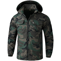 Combinaison de travail unisexe en polaire polyester épaisse, résistante à l'usure, chaude, anti-froid, camouflage, pour le travail en extérieur