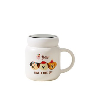 Caneca de Café Cerâmica Moderna com Tampa, Capacidade de 420ml, Segura para Lava-Louças e Micro-ondas, Embalagem em Caixa Colorida - Ótimo Presente para Amigos - Product Image 5