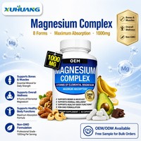 Kompleks Magnesium Premium 1000mg 8 Bentuk Kapsul Magnesium Elemental untuk Kesehatan Tulang dan Otot 90 Kapsul OEM Grosir
